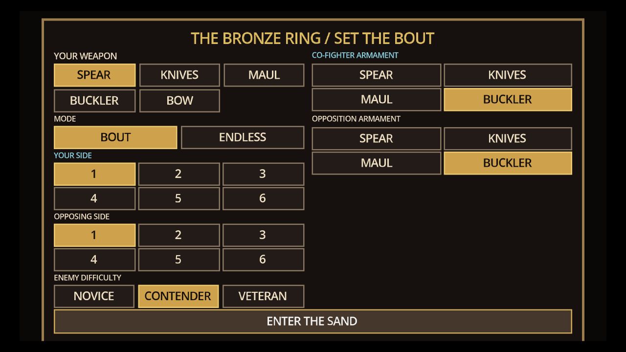 Arena combat with multiple fighters.