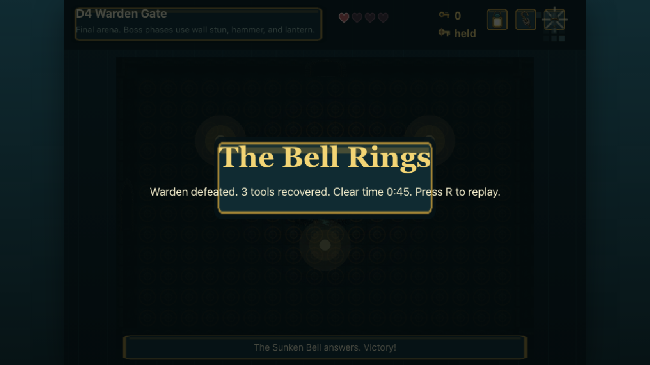 Dungeon Crawl victory screen.