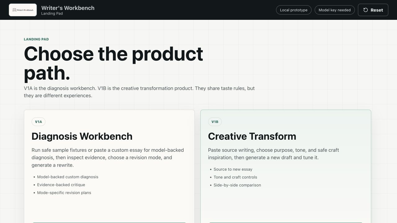 Writer's Workbench preview