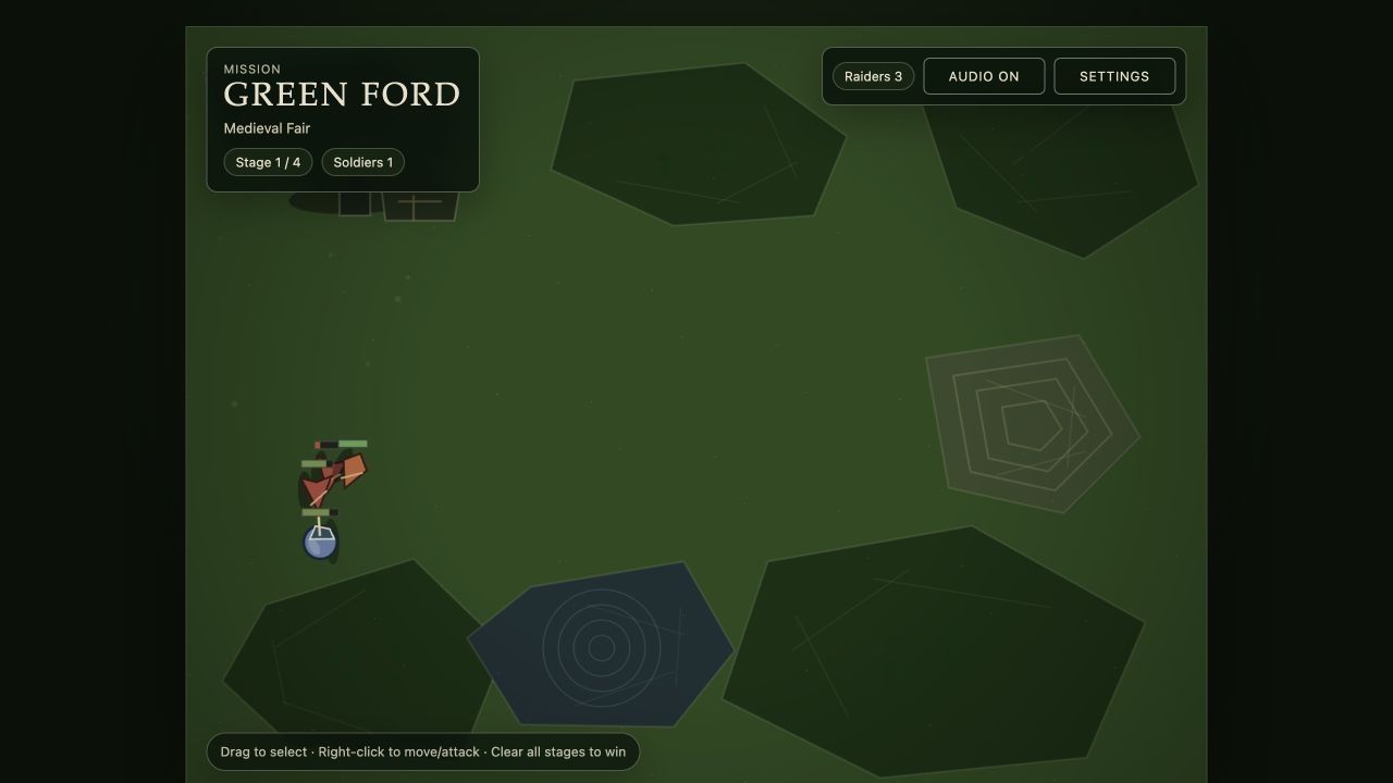 Green Ford live combat state.